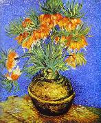Vincent Van Gogh Crown Imperial Fritillaries in Copper Vase oil painting on canvas